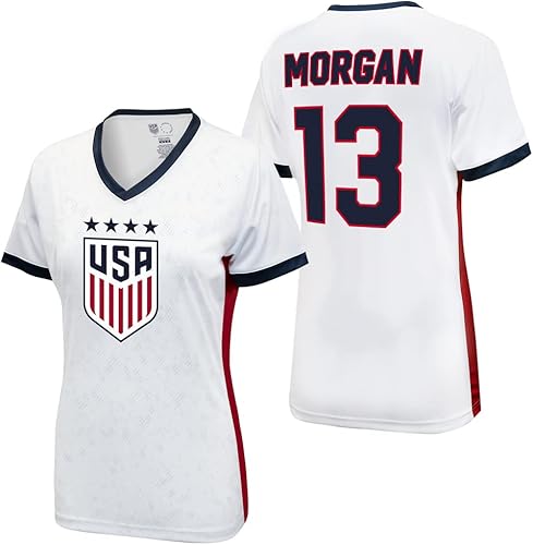 Icon Sports Camiseta oficial de fútbol americano de 4 estrellas USWNT Players para el día del partido de la mujer