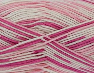 King Cole Cherish Multi Baby Double Knitting Yarn 100g - 1, 3, & 5 Ball Discounted Packs (1, 1116 Strawberry)
