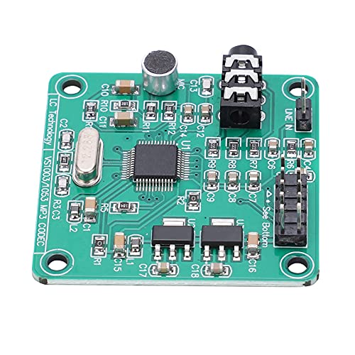 ANKROYU VS1003 DC5V Audio Module, PCB Voice Decoding Board, Multi Functional Component Sensors for MP3 MP3 V WMA WAV MIDI SP MIDI