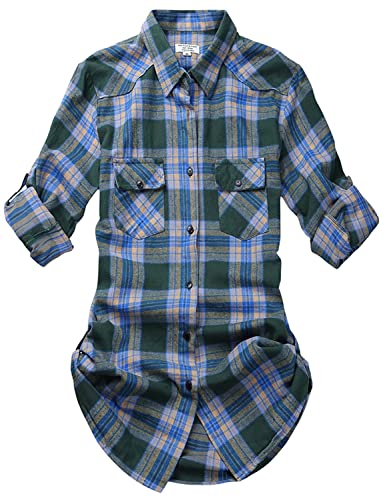 Matchstick Camicia da Donna, Flanella, a Maniche