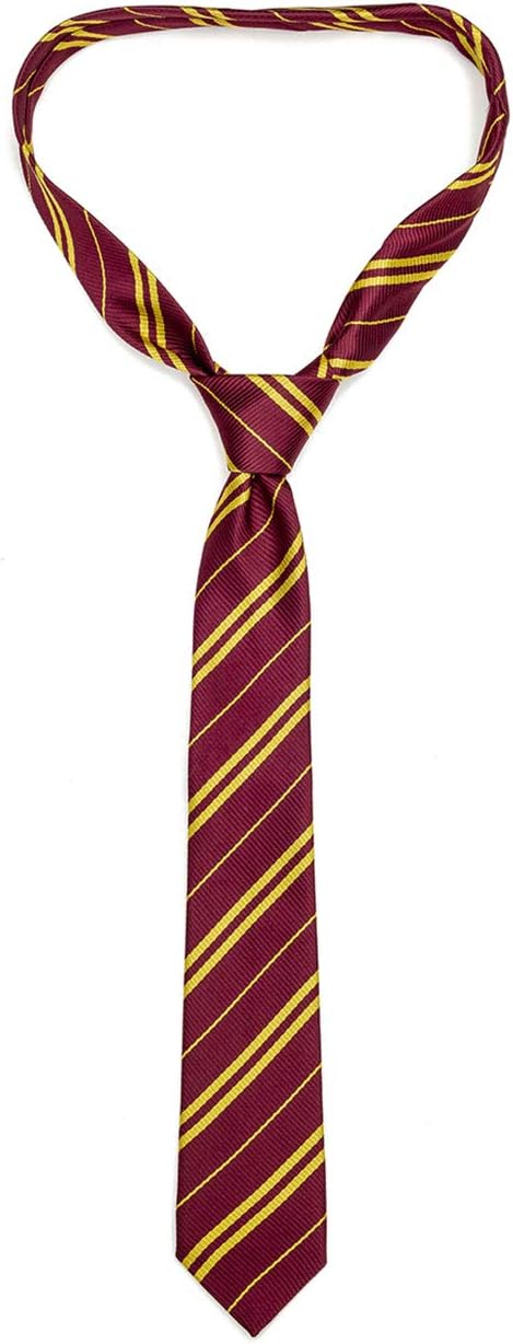 Funnlot Cosplay Tie for Harry Costume Accessory for Christmas Party Easter Day Hand-Make Necktie (Burgundy)
