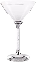 Vista 10 de Vetrina Stem Martini Glass - Cristalería sofisticada, base facetada, para mesa de comedor, eventos, bodas, cócteles de bar en casa, oro rosa, juego