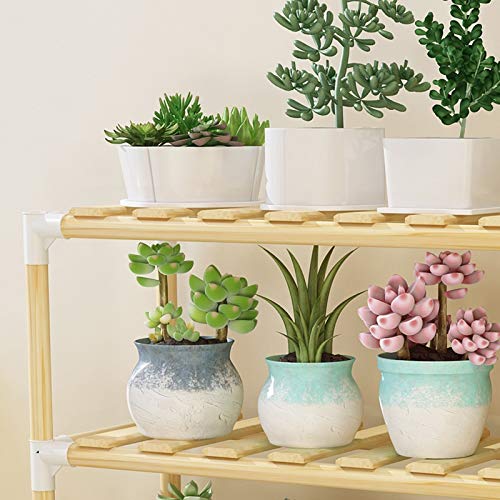 Xxjjdt Lyx Solid Wood Flower Stand, Simple Flower Stand, Simple, Multi-Layer, Floor, Solid Wood Flower Stand, Wooden Combination, Living Room, Indoor Balcony, Flower Shelf #TOP2