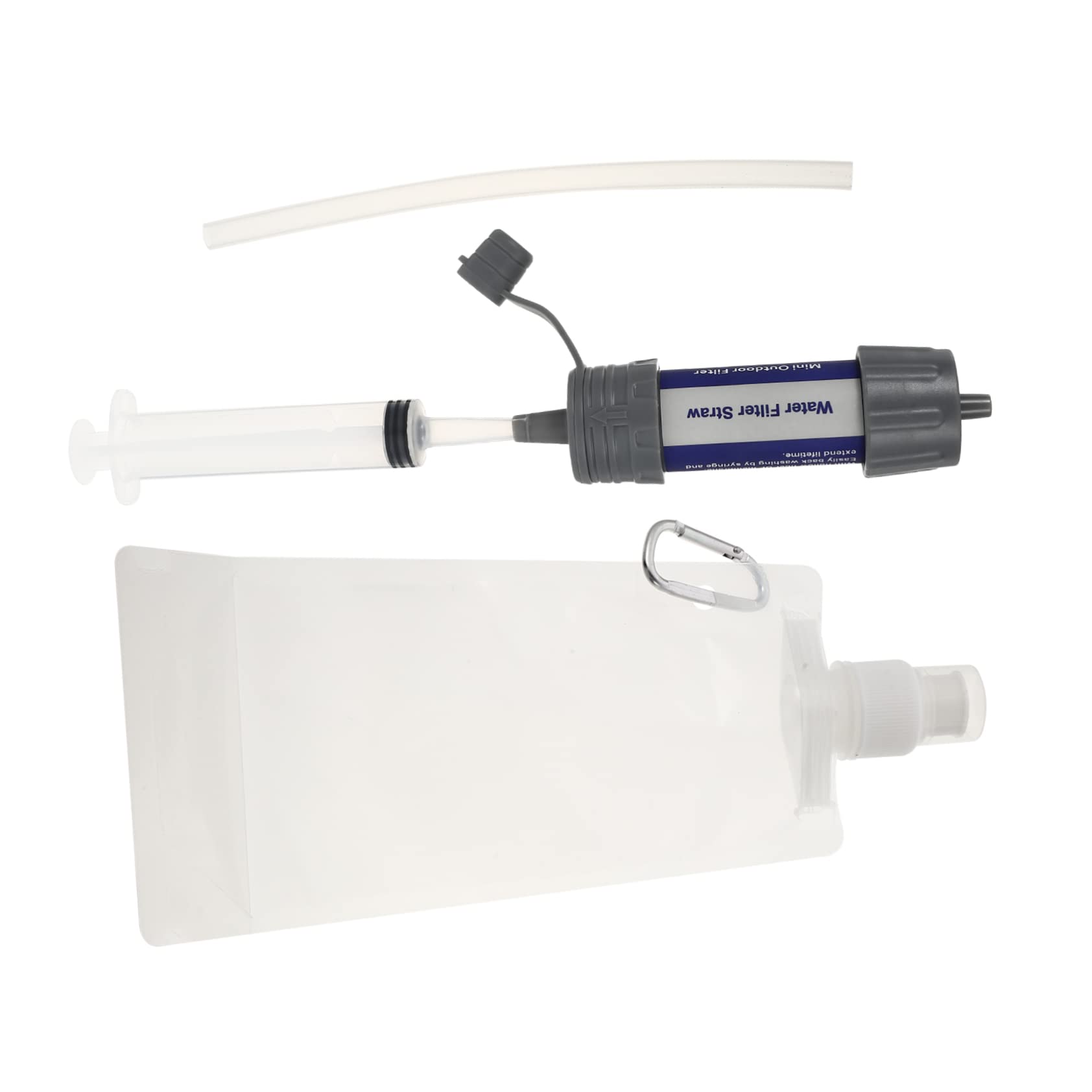 WOONEKY Tragbarer Wasserfilter aus Abs Kleiner Wasserreiniger für Camping und Outdoor Sicher und Präzise Gefertigt Kompakt für Notfall Trinkwasser
