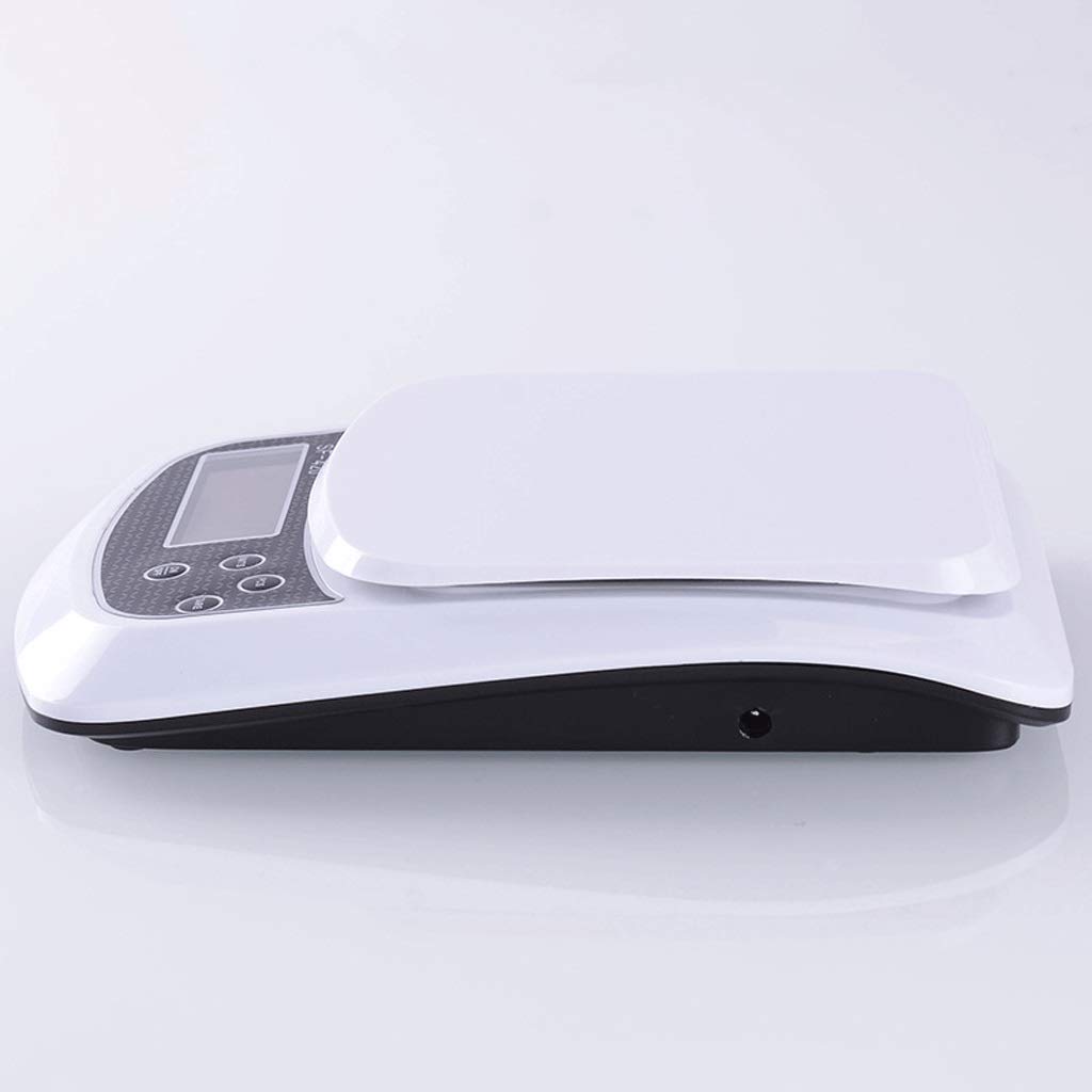 Hochpräzise Küchenwaage, 1 g, Paketwaage, hohe Kapazität, 10 kg, elektronische Waage für präzises Wiegen, Weiß (Farbe: Weiß, Größe: 10 kg x 1 g) (Weiß 10 kg x 1 g)