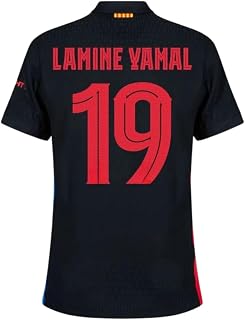 Lamine Yamal #19 Away 24/25 Soccer Jersey for Men Fan Version