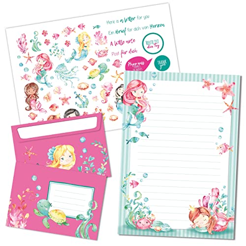 Set de papel para cartas Papierdrachen - 50 hojas de papel con