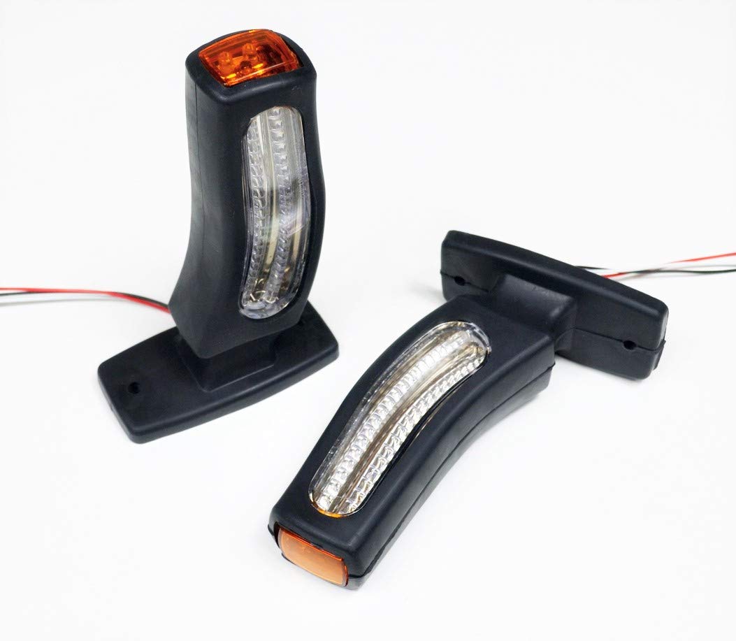 2 x boczne lampki pozycyjne LED 24 V kierunkowskazy 2 w 1 lampy podwozie ciężarówki przyczepa autobus dostawczy