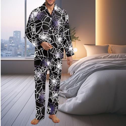 INSTANTARTS Matching Pajamas Fashionable Button-Down Nightwear for Men and Women Soft Polyester Pajama Sets2
