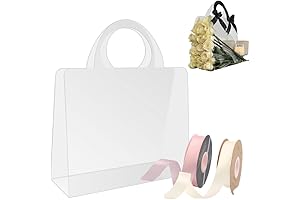 Foxegg Clear Flower Bags with Handle