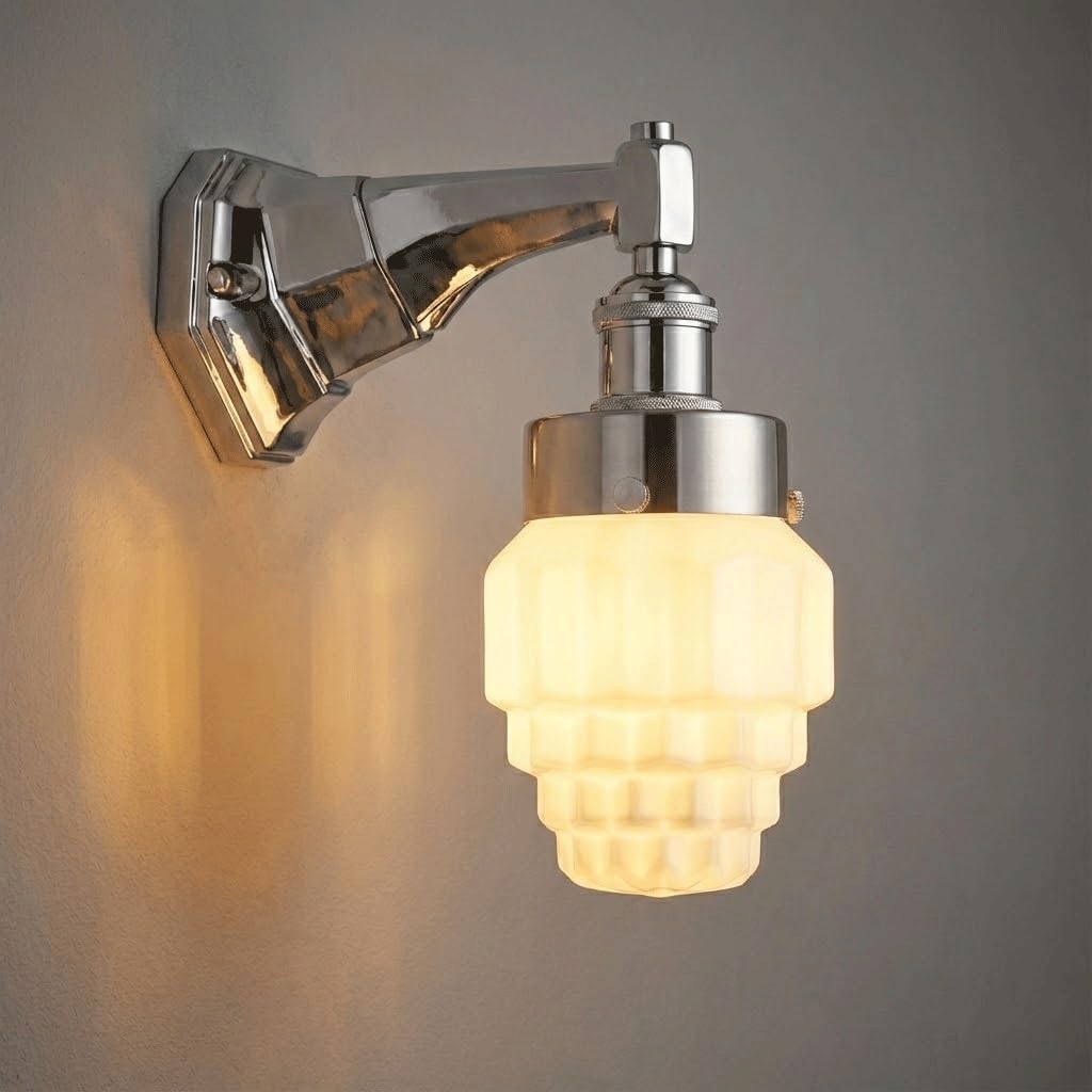 Luz de espejo de tocador industrial para baño y dormitorio con luz cálida decorativa