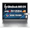 HP EliteBook 665 G11 – Laptop de negocios con pantalla FHD+ de 16 pulgadas, AMD Ryzen 7 7735U (Beats Ultra 7 255U), 32 GB DDR5 RAM, SSD PCIe de 1 TB, teclado retroiluminado, huella digital, Wi-Fi 6E +