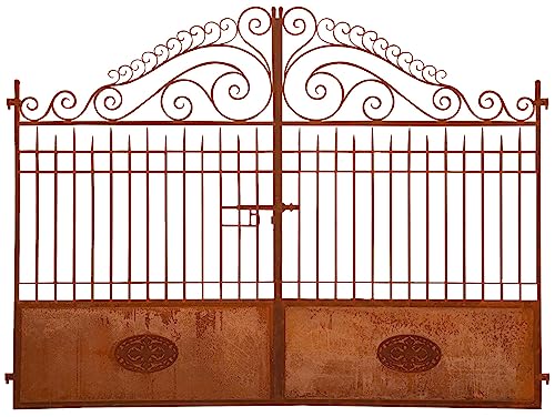 Biscottini Cancello Ferro battuto L320xPR7xH245 cm - Cancello Giardino Esterno