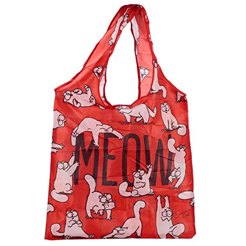 HoitoDeals 1 Pcs Handy Fold Up Shopping Bag with Holder For Grocery Storage Item
