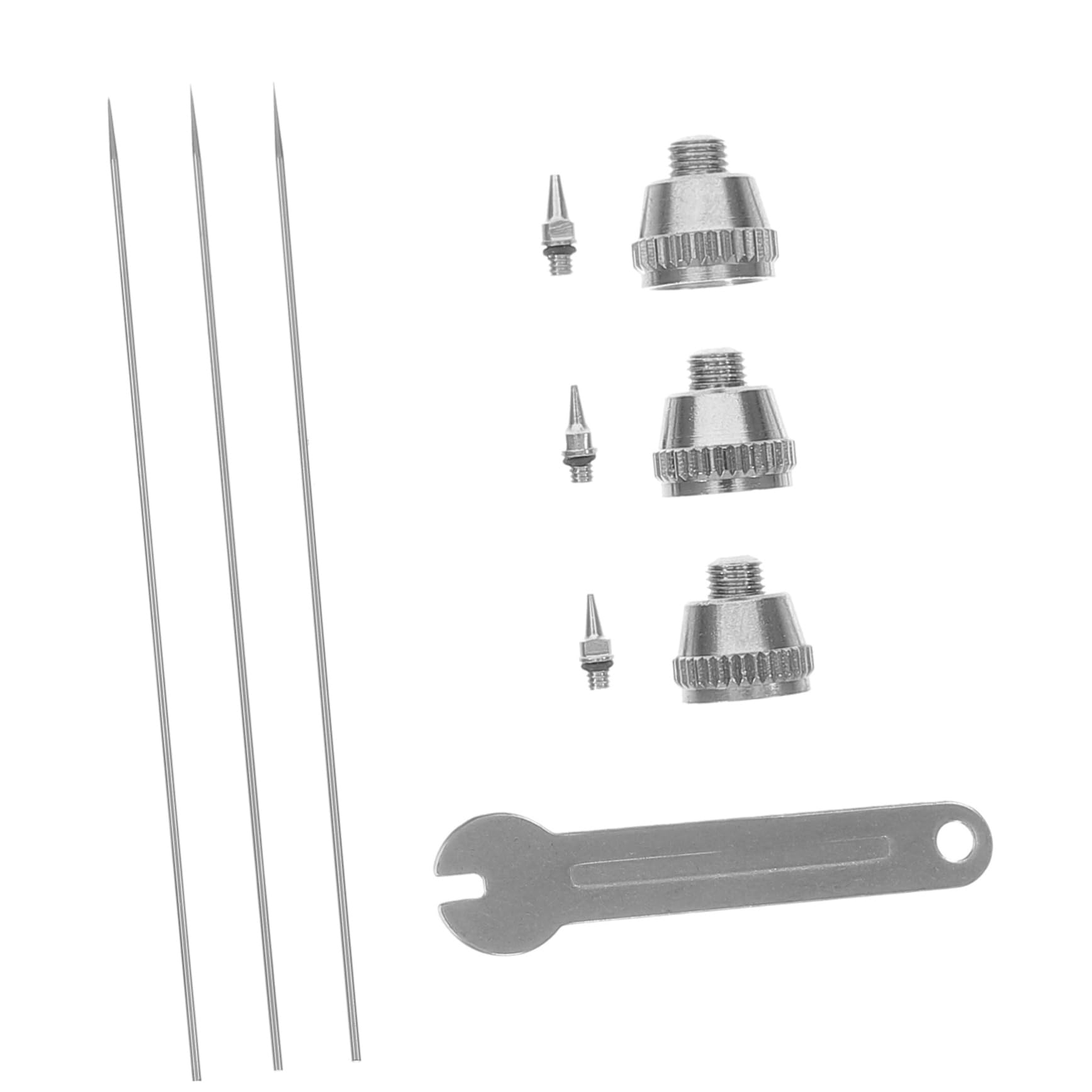 Gadpiparty 5 Set Accessori per Aerografo Ago Dell'aerografo Accessori per Aerografi Kit Tappo Ugello Aerografo Cappuccio Dell'ago Dell'ugello Dell'aerografo Spruzzatore Rame