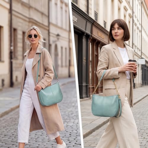 Image of Shoulder Bag for Women, Vegan Leather Classic Crossbody Purses Handbags, Trendy Hobo Bag Tote Purses for Women