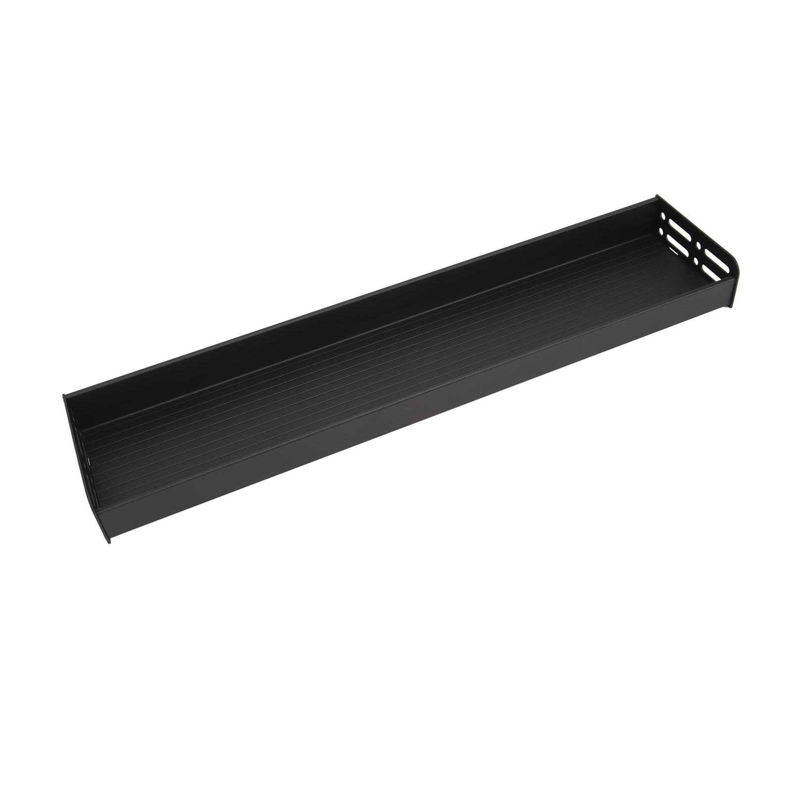 Eujgoov Étagère à épices Murale de 60 Cm, Organiseur Amovible en Aluminium pour Cuisine et Salle de Bain, Solution de Rangement élégante pour épices et Assaisonnements (BLACK)