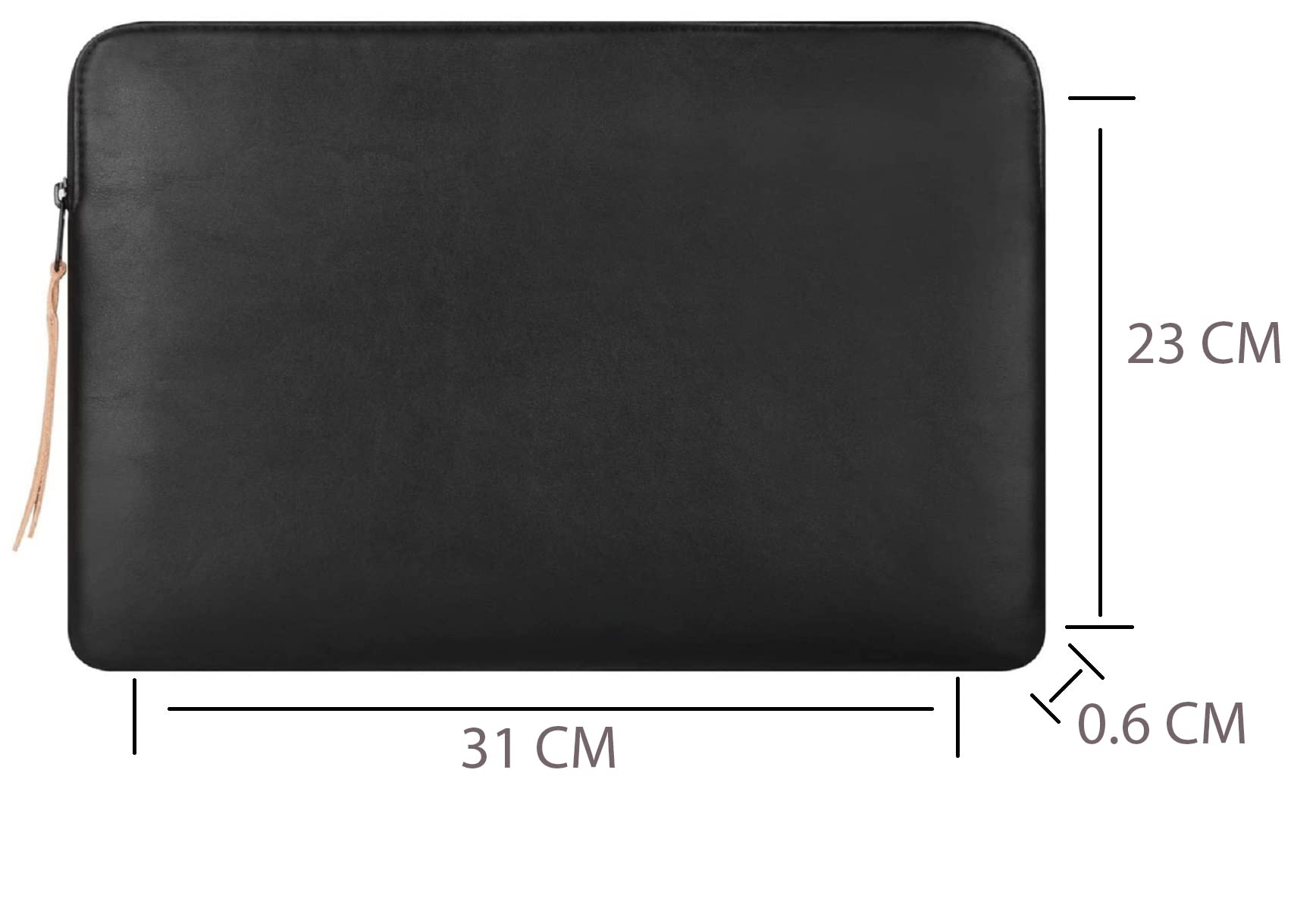 CONTACTS Slim Protective Laptop Sleeve 13-13.3 Inch Compatible with 13 Inch MacBook Pro & MacBook Air, Faux Leather Bag Water-Resistant Cover Notebook Computer Case for Mac - Black-New 2