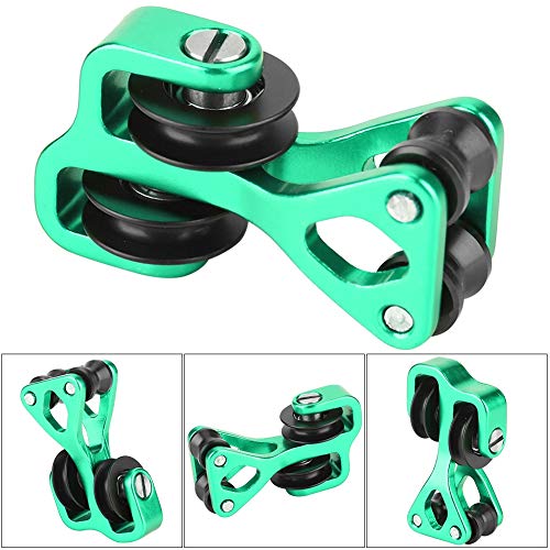 Fydun Aluminium Alloy, Bow Cable Slide String Splitter Compound Cable Slide Roller Glide Red (Green)