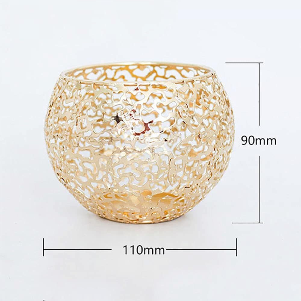 ZXBAODAN Oval Metal Candle Holders, Geometric Candlesticks, Modern Iron Candlesticks, Simple Style Candle Holders