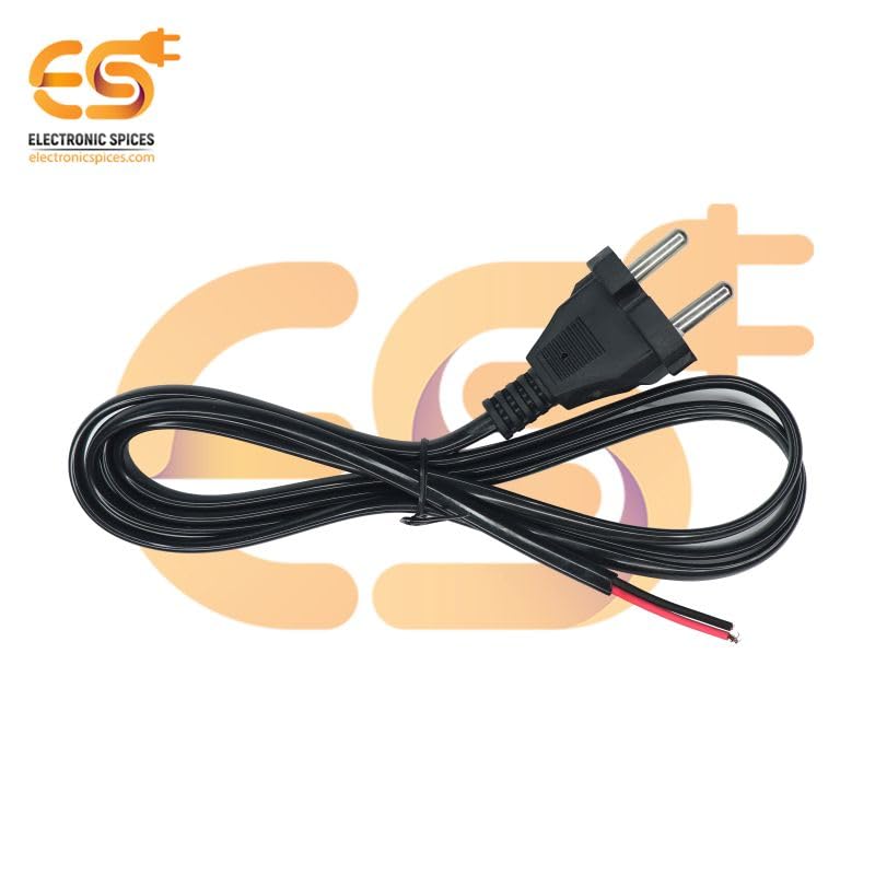Image of Electronic Spices (1.25 M) 180V-240V AC 6A Power Cable | 3 Pin AC Extension Cord with PVC Insulated Wire | Power Supply Cable for Fan, Mobile Charger, Printer, Computer & Small Appliances