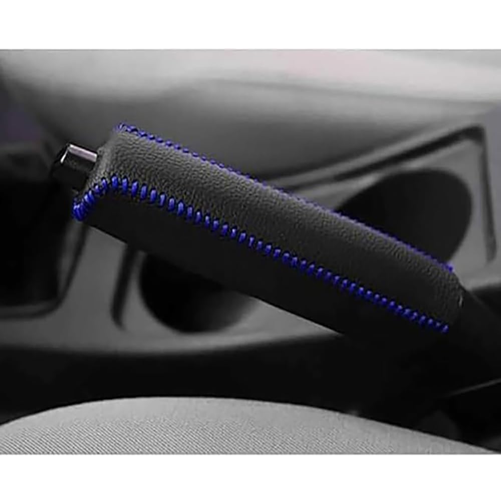 UWQXJJICP Car Handbrake Cover for MG S5 EV Trophy 2025-, Premium Leather Parking Brake Sleeve Grip, Anti-Slip Breathable Interior Protector Accessory,D