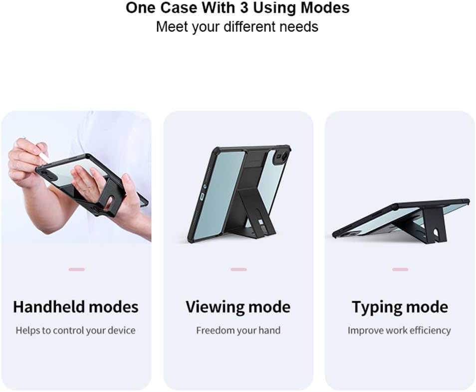 Kickstand Case for Xiaomi Redmi Pad 2 11" Clear Case with Magnetic Stand Shockproof Slim Light Transparent Back Cover