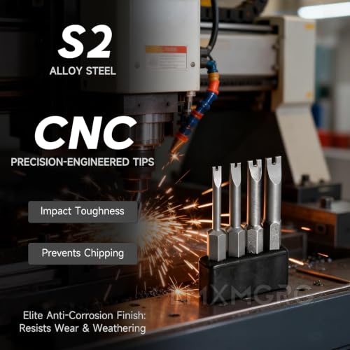 Image of 4 PCS Spanner Bit Set 2'' Security Screwdriver Bit Sizes:SP3 SP4 SP5 SP6 for Impact Power Tools