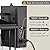 zeyu Modern Outdoor Porch Light with Built-in GFCI Outlet, Dusk to Dawn Exterior Wall Lantern with Die-Cast Aluminum, Black Finish with Clear Glass, 1951S-PC-G BK