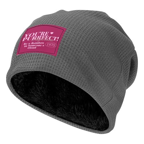 Bonnet en maille torsadée doux et agréable au toucher avec doublure peluche G20