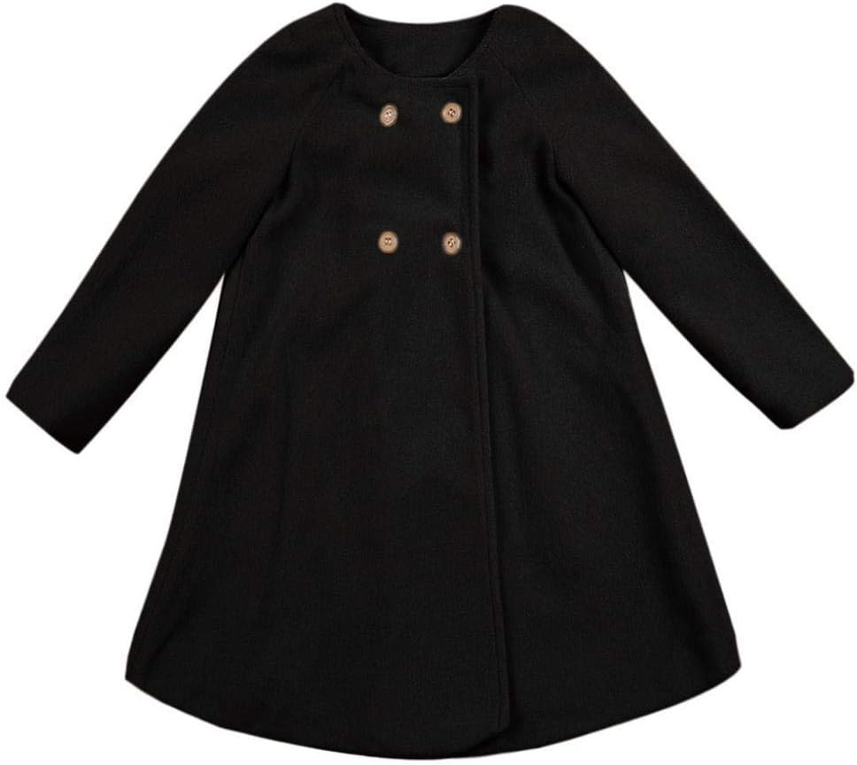 XFGLCK Toddler Baby Girls Coats Cloak Button Jacket Outerwear Fall Winter Clothes - Image 2