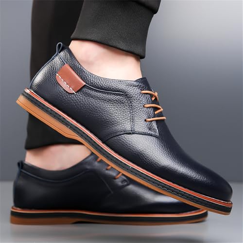 Men's Casual Dress Oxfords Shoes Business Formal Leather Derby Sneakers4