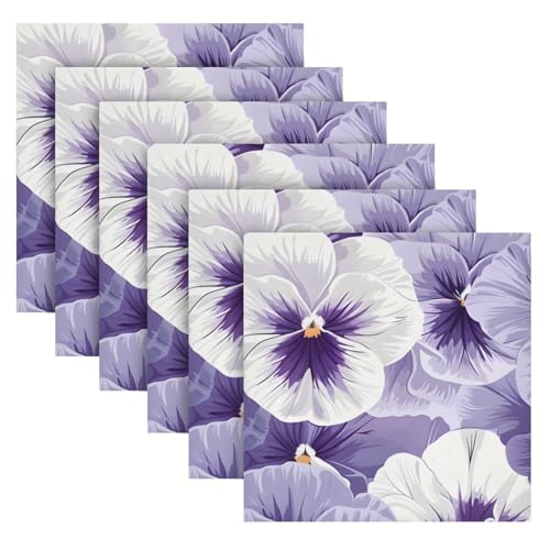 Servilletas de tela multicolor 20 x 20 pulgadas pack 6 miniatura 2