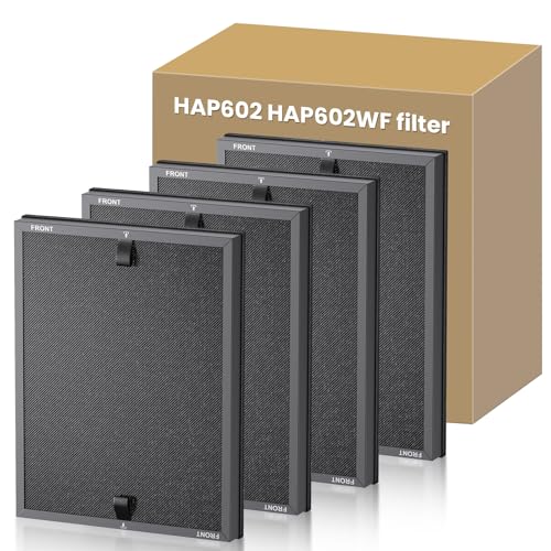 Image of 4 Pack HAP602 Replacement Filter for ECOSELF HAP602 HAP602WF Air Purifier