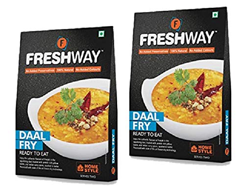 Freshway Ready to Eat Pack of 2 (Daal Fry & Daal Fry) Ready to Eat Freeze Dried with No Added Preservative & Colors (B07DNB3ZGM) Amazon Price History, Amazon Price Tracker