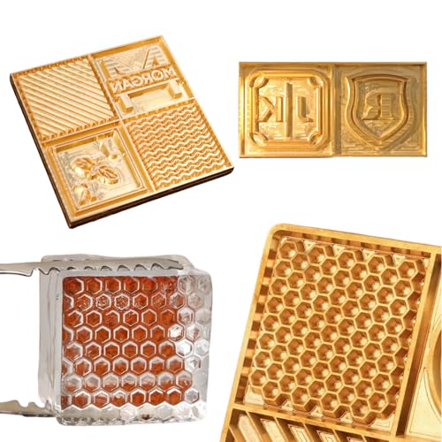 Sello de hielo personalizado de latón para cubos de whiskey miniatura 1