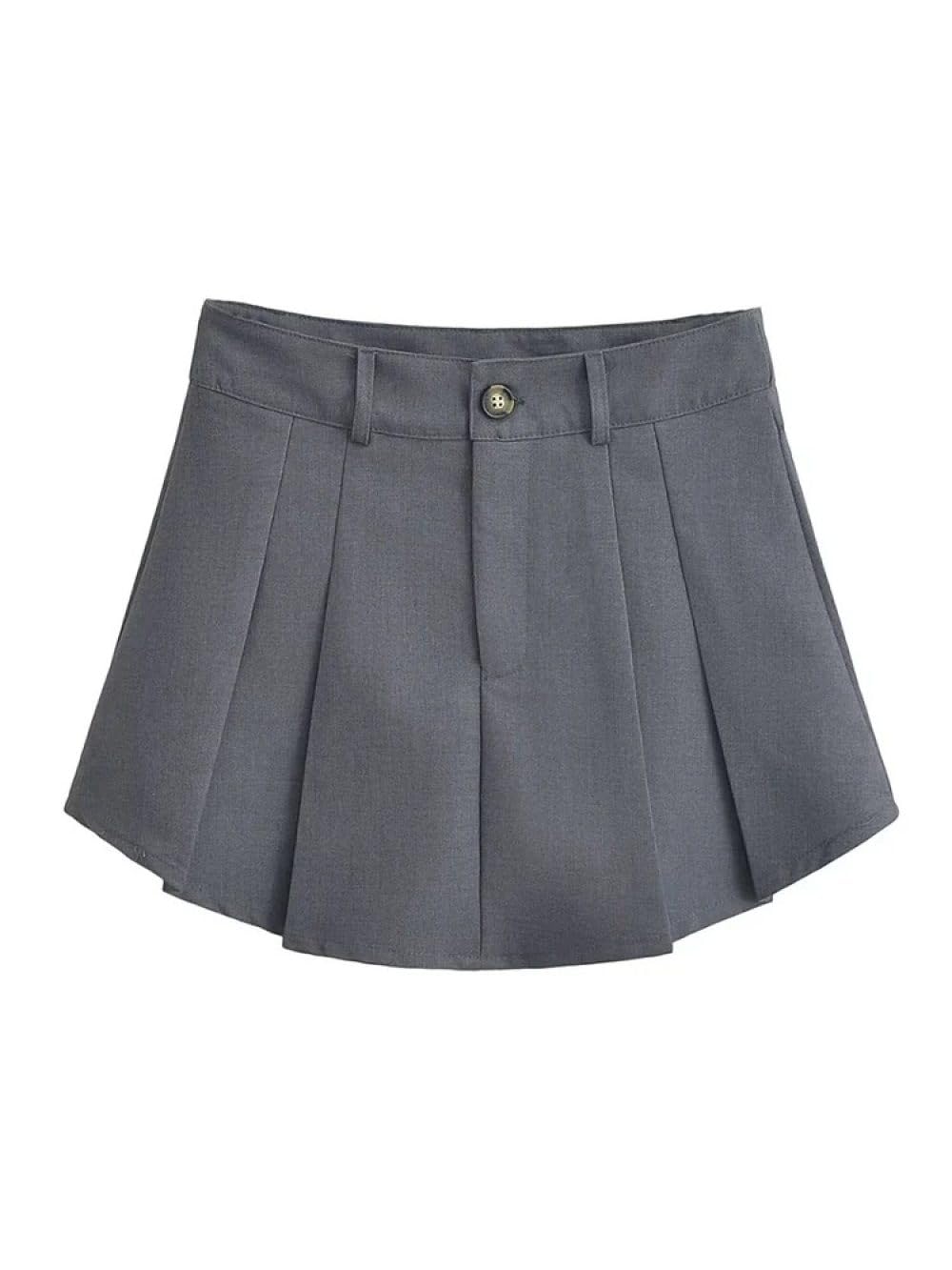Jupe Courte Femme - Mode D'Été Solide Femmes Mini Jupe Taille Haute Fermeture Éclair Hanche Femme Sexy Maxi Jupe Jupes Automne