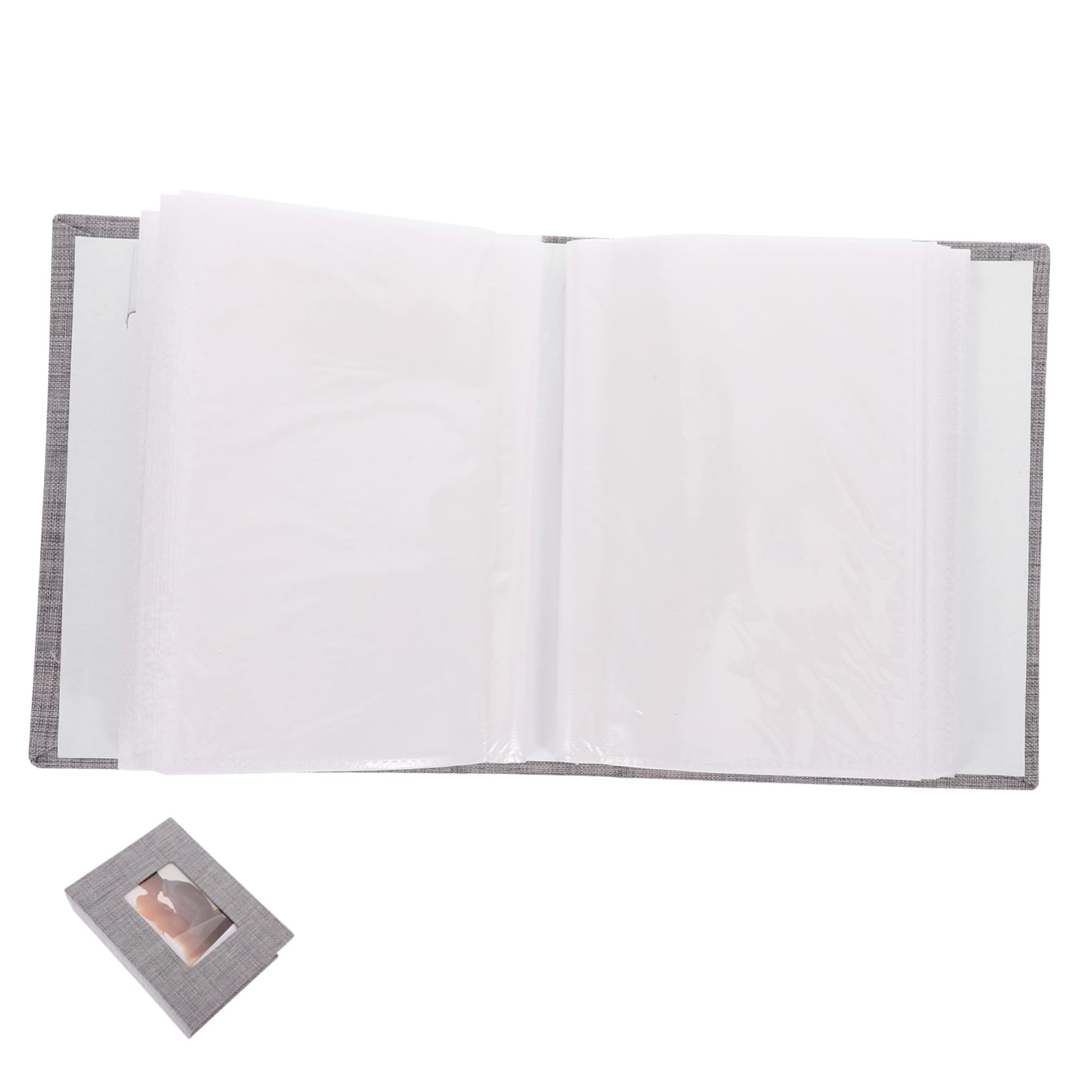Cabilock 4piezas Álbum De Fotos Multifuncional Cubierta De Álbum De Recuerdos Para Bodas y Familias Páginas Interiores Blancas Páginas