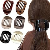 6 Stück Flache Haarklammer, Flache Haarspangen Damen Set, Anti Rutsch Haarklammern für Dünnes Haar, Flache Haarspangen für Alltag, Party und Styling, Geschenk für Freundinnen (6 Farben)