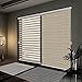 Jogney Remote Control Motorized Zebra Shades/Roller Shades (Window Blinds/Shades) with Built-in Rechargeable Battery. Smart Home Compatible with Smart Phone App, Alexa, Google Home, Siri. Made in USA.