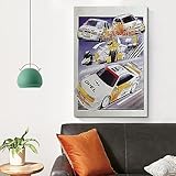 NOHF Anime-Auto-Poster für Opel Calibra, Wandkunstdruck, Retro-Ästhetik, Raumdekoration, Bürodekoration, 30 x 45 cm, ungerahmt