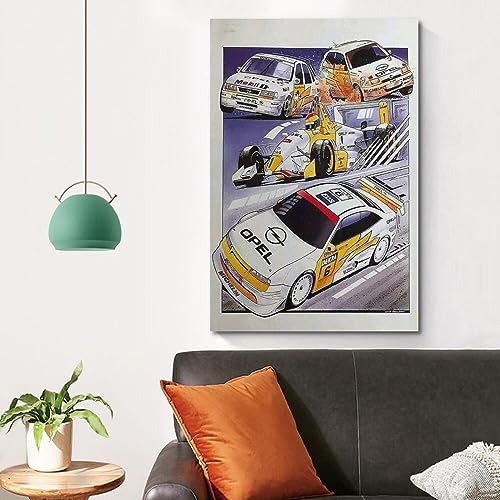 NOHF Anime-Auto-Poster für Opel Calibra, Wandkunstdruck, Retro-Ästhetik, Raumdekoration, Bürodekoration, 30 x 45 cm, ungerahmt