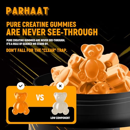 Image of NSF Certified Creatine Gummy - Creatine Monohydrate Gummies 5g for Men & Women - Boost Focus,Strength, and Endurance, Vegan, Gluten-Free, Non-GMO, 2.5 Gram Creatine per Gummy (Orange 90 ct)