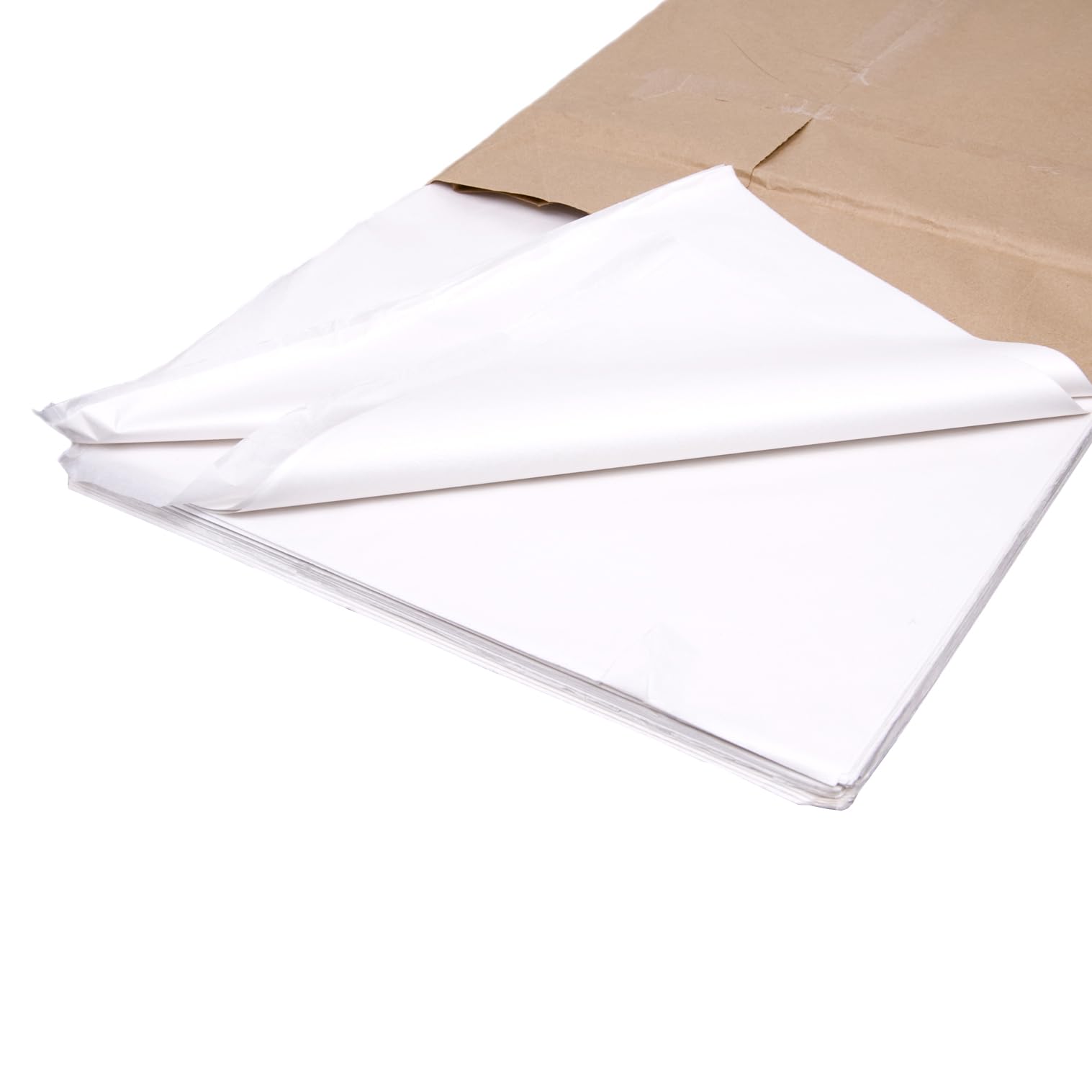 bag it Plastics 100 Sheets White Tissue Paper Acid Free - Large 500 x 750 mm (20 x 30 inch) Wrapping Tissue Paper Sheets for Gifts, Packing & Clothes Storage