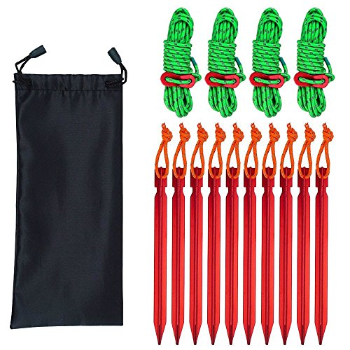 Piquets de tente extérieurs et cordes réfléchissantes de 4 mm Sourceton