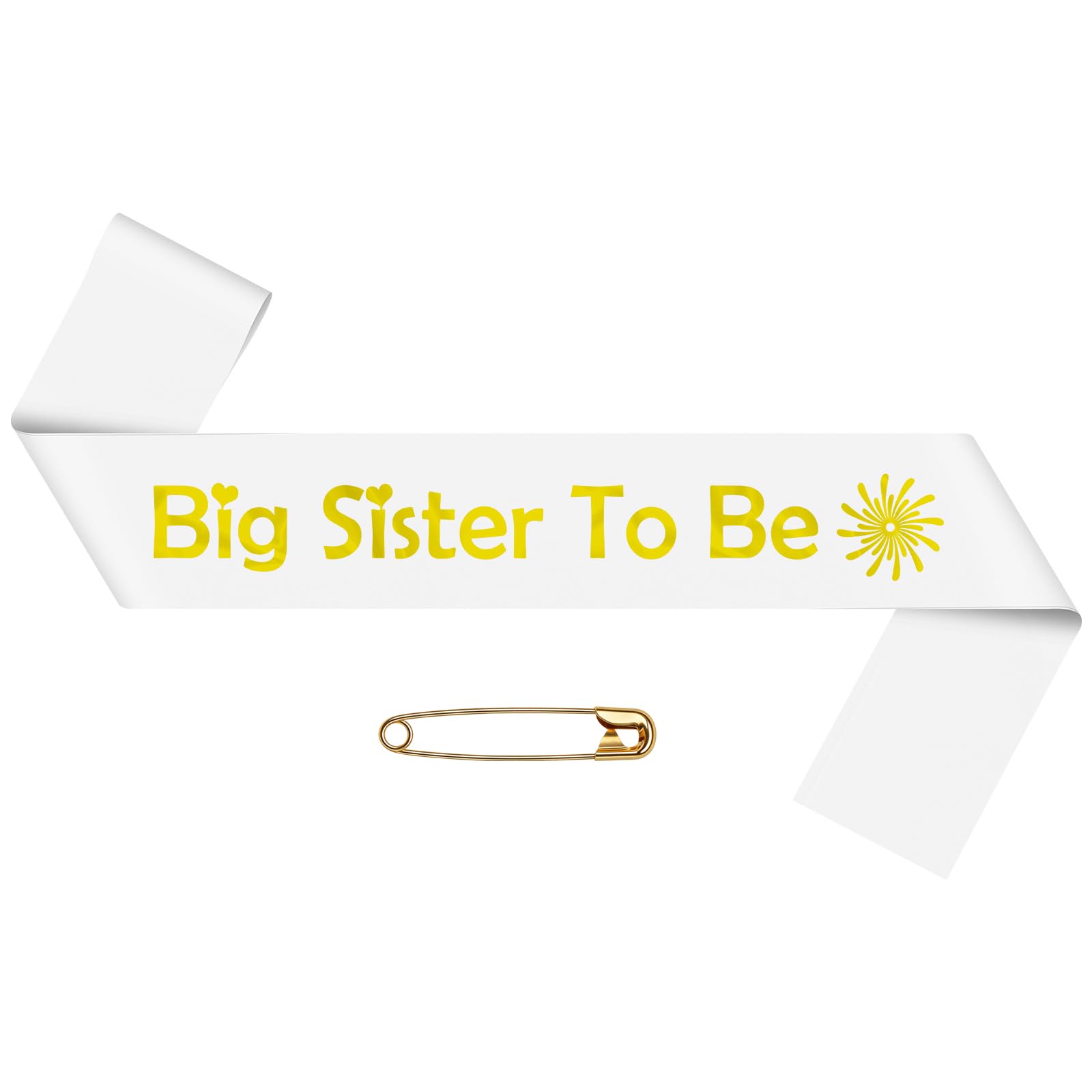 Big Sister Gifts for Girls Big Sister to Be Sash White Baby Shower Party Decorations Accessories Satin Sash New Sibling Gift Graduation Christmas Birthday Gifts Decorations for Girl Her Sisters