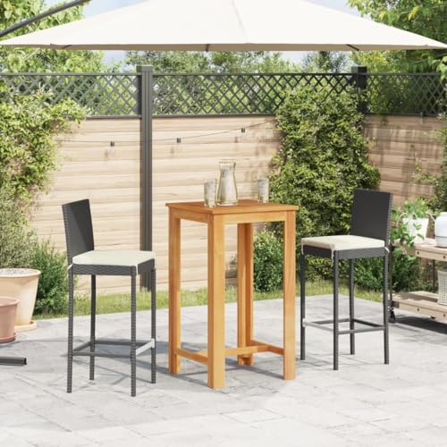 Ensemble de table et chaises de jardin compact pour petits espaces et balcons urbains - 4