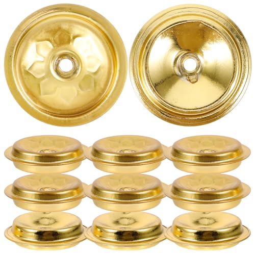 VALICLUD 12 Porte-Mèches Flottantes en Aluminium 4 CM pour Lampe à Huile sur Plateau d'eau Support Disque Compact Léger pour Lampe Bouddhiste Lot de 12 Pièces Décoratives et Solide