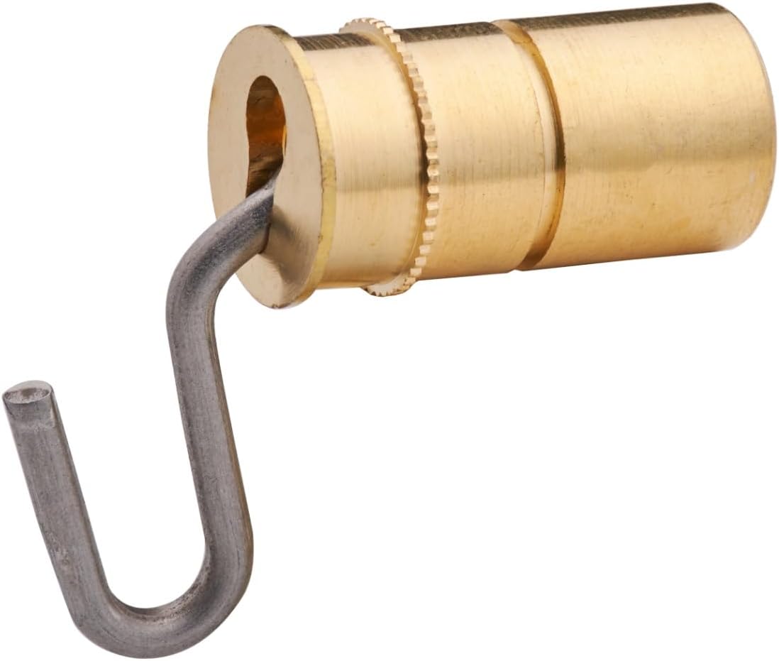 Pack of 10 Brass Pool Cover Key Anchors | Safety Pool Cover Deck Anchors with Key Hole | 1.50″ Length, 0.82″ Head, 0.748″ Body | Heavy Duty