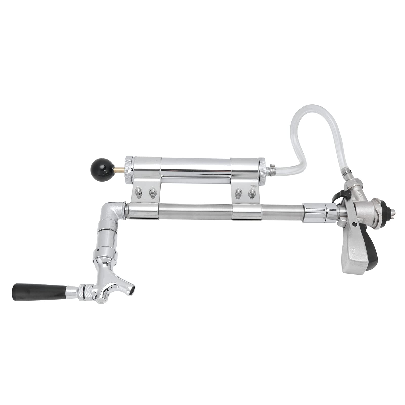 Kit de Bomba Presurizadora para Barril de Cerveza, Dispensador de Grifo de Cerveza de Latón y Acero Inoxidable de Alta Calidad con Accesorios para de Barril, Fácil de